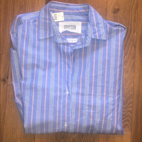 🆕Anthro Grayson The Hero Buttondown Classic Shirt - Picture 7 of 7